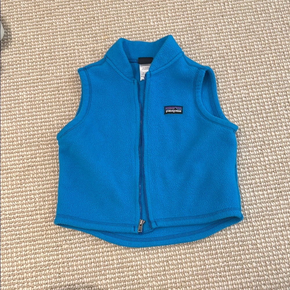 Patagonia Kids Blue Fleece Vest